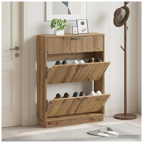Mobile per scarpe HOORN 78 x 24 x 100 cm Legno ingegnerizzato - Foto 2