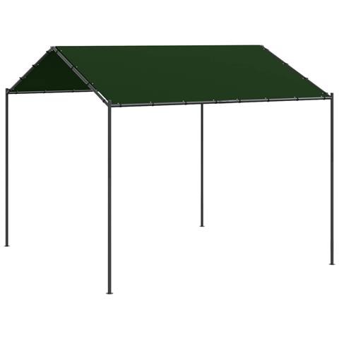 Gazebo 4 x 4 x 2,6 m Tortora Poliestere e Acciaio - Foto 1