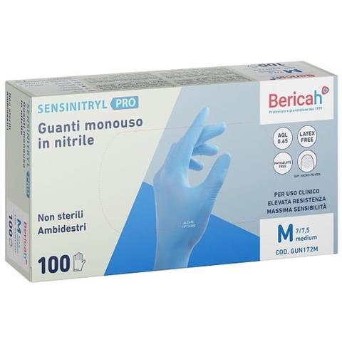 Guanto Monouso Sensinitryl Pro in Nitrile Medium 100 Pezzi - Foto 1