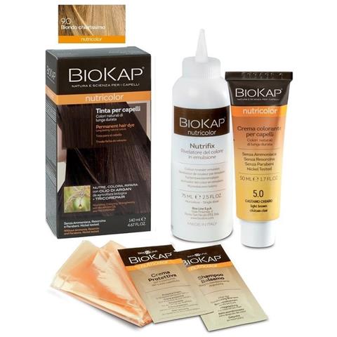 Biokap Nutricolor 9,0 Biondo Chiarissimo Tinta Tubo + Flacone - Foto 1