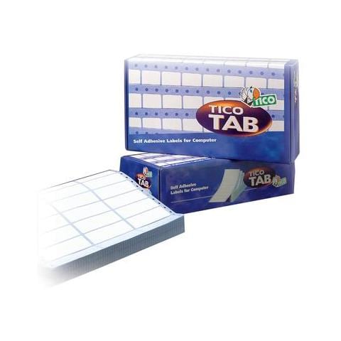 scatola 3000 etichette adesive tab1-1074 107x48,9mm corsia singola tico - Foto 1