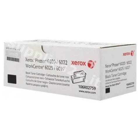 106R02759 Toner Originale Nero per Phaser 6020 / WorkCentre 6025 Capacità 2000 Pagine - Foto 4