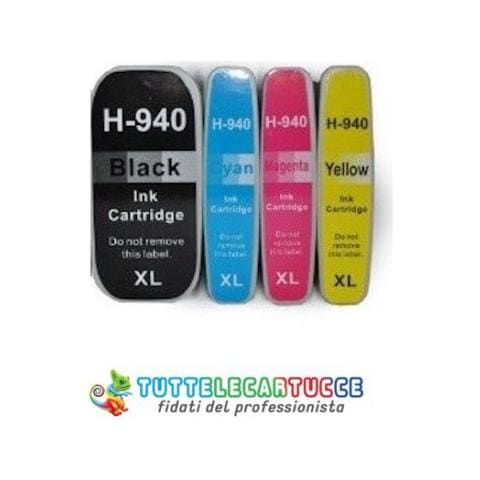 4 Cartucce Compatibili Hp 940 Xl 1 Per Colore - Foto 2