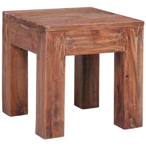 Tavolino da Salotto 30x30x30 cm in Legno Massello di Mogano - Foto 1