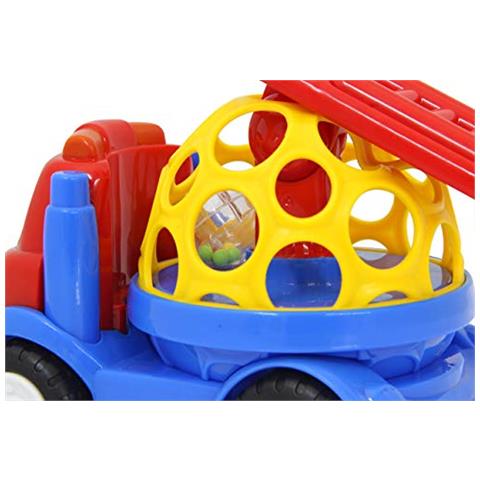 460465 - Palla Morbida Rotante Rota Auto Con Guida Rotante A 360° E Fori Geometrici, In Plastica, Per Stimolare Le Capacità Motorie E I Giochi Fantasiosi, Colore: Rosso - Foto 2