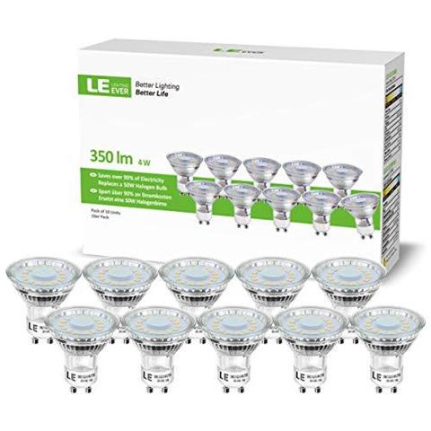 Le Gu10 Led Lampadine Bianco Caldo 2700k 50w Faretto Alogeno Equivalente 4w 350lm 120 Angolo Del Raggio Confezione Da 10 - Foto 4