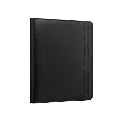 Venture Padfolio con Cerniera in Poliestere / Vinile Colore Nero - Foto 1