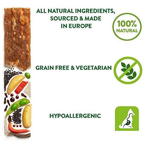 Naturale Dentale Del Cane Mastica Di Lunga Durata Piccolo Veggie Salsiccia 28 Pezzi - Foto 4