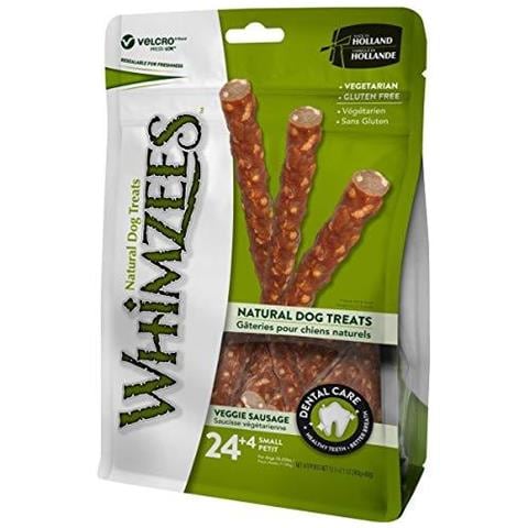 Naturale Dentale Del Cane Mastica Di Lunga Durata Piccolo Veggie Salsiccia 28 Pezzi - Foto 1
