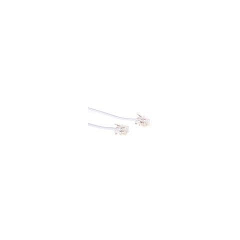Modular telephone cable RJ-11 / RJ-45 10m Bianco cavo di rete - Foto 1