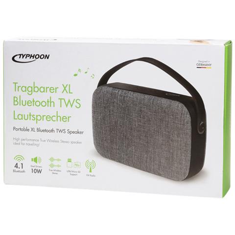 TM042 altoparlante portatile 10 W Altoparlante portatile stereo Nero, Grigio - Foto 3