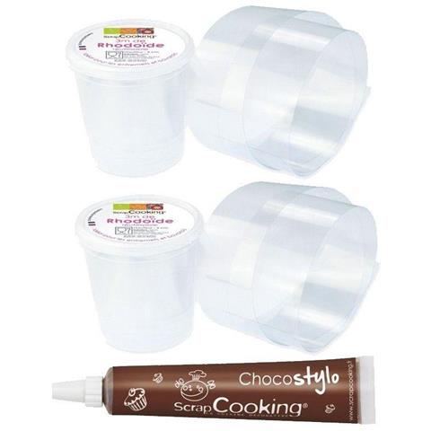 2 Nastri Rodoide 3 M X 4 Cm + Penna Alimentare Al Cioccolato - Foto 1