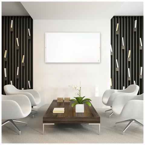 Riscaldatore elettrico infrarossi 960W bianco termosifoni elettrici con termostato, installazione a parete e soffitto - Foto 1