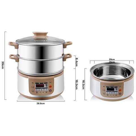 INLAW Cooker Per Vaso Caldo A Vapore A Vapore Elettrico Per La Casa Di Grande Capacità Di Prenotazione Multi -strato Cooker A Vapore | Multi Cooker RF11932