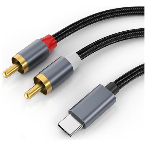 Cavo Audio Stereo Da Usb-c A 2x Rca Grey - Foto 1