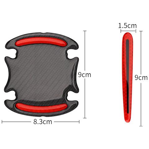 Adesivo Riflettente Per La Protezione Della Maniglia Della Portiera Dell'auto Da 8 Pezzi E Della Vaschetta Della Porta Red - Foto 6