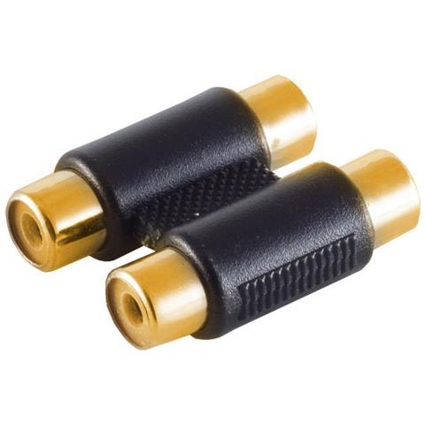 Adattatore -basic-s 2 Connettori Rca Su 2 Connettori Rca Placcato Oro (bs57041-g) - Foto 2