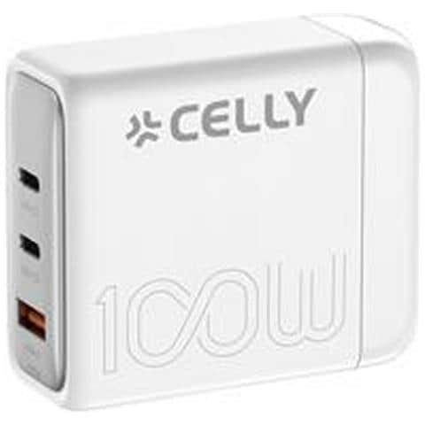 Caricabatterie Da Parete Celly Ps3gan100wwh Bianco 100 W - Foto 1