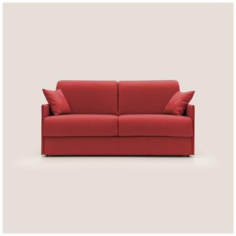 Evans Divano letto matrimoniale in tessuto impermeabile T13 169 cm (mat. 140x197) rosso - Foto 3