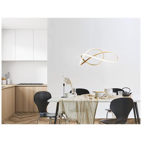 Lampadario A Led Tumen Metallo Oro - Foto 1