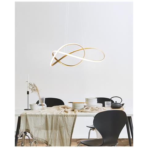 Lampadario A Led Tumen Metallo Oro - Foto 6