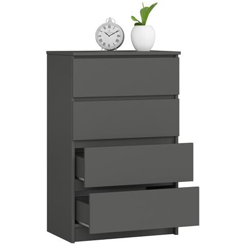 Cassettiera K60, 4 cassetti, 60x40x99 cm, Colore Grigio Grafite - Foto 2