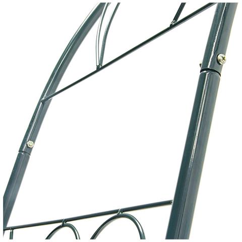 Arco Da Giardino Per Rose Piante Rampicanti Decorazione In Metallo Altezza 233cm - Foto 2