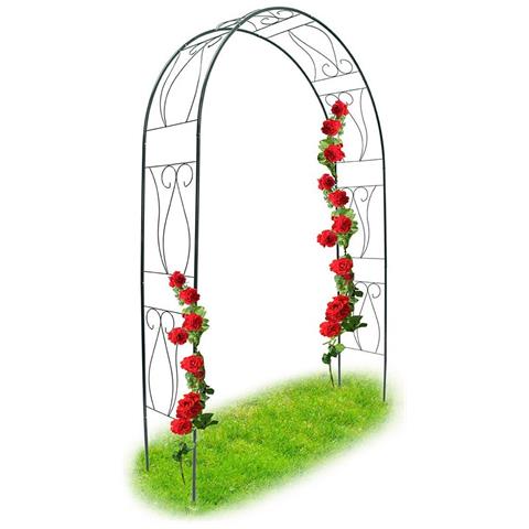 Arco Da Giardino Per Rose Piante Rampicanti Decorazione In Metallo Altezza 233cm - Foto 1