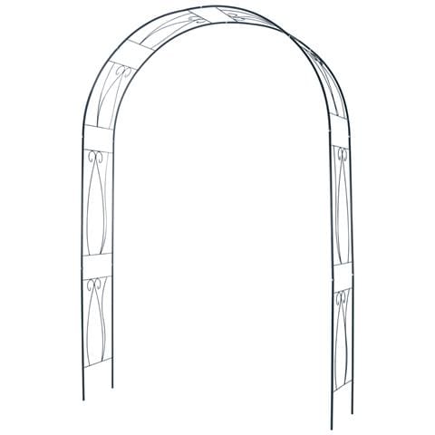 Arco Da Giardino Per Rose Piante Rampicanti Decorazione In Metallo Altezza 233cm - Foto 4