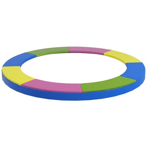 Copertura Tappeto Elastico Ø305x30 Cm Pieghevole E Portatile, In Plastica, Pe E Schiuma, Multicolore - Foto 1