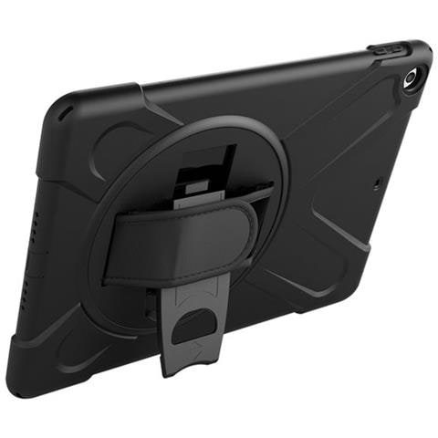 Cover Per Ipad 10.2"" (2019/23) Protezione Completa Manico Rotante 360°, Nero - Foto 1
