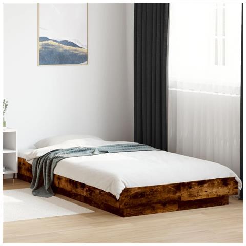 Giroletto Con Luci Led Rovere Fumo 100x200 Cm Legno Multistrato - Foto 1