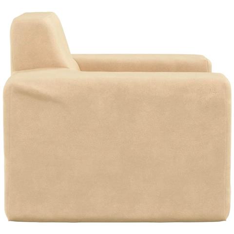 Divano per Bambini Crema in Morbido Peluche - Foto 2