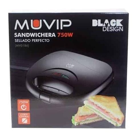 Sandwich Maker con Capacità 2 Panini Potenza 750 W Colore Nero - Foto 3