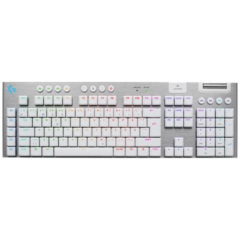 G915 X LIGHTSPEED tastiera Gaming USB + RF Wireless + Bluetooth QWERTY Danese, Finlandese, Norvegese, Svedese Bianco - Foto 1