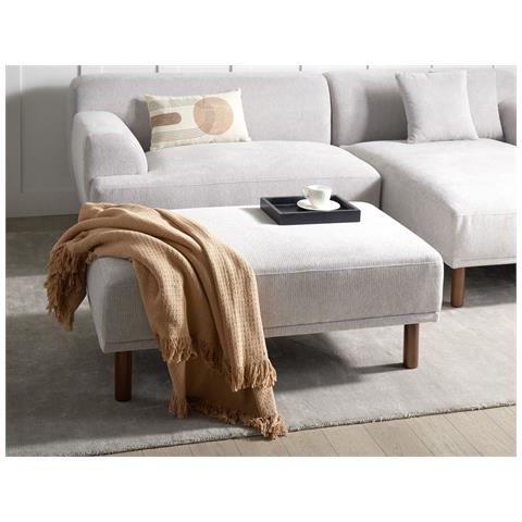Ottomana Holt Tessuto Grigio Chiaro - Foto 1