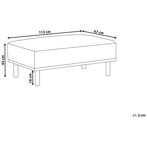 Ottomana Holt Tessuto Grigio Chiaro - Foto 7