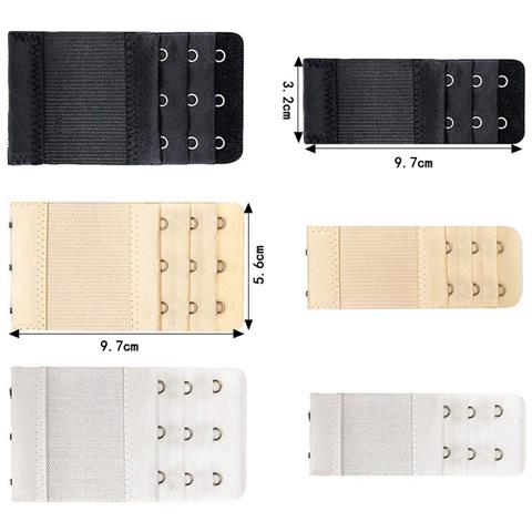 Set Di Estensori Per Reggiseno (3 File, 2/3 Ganci, Nero/carne/bianco) - Foto 3