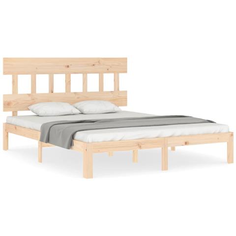 Giroletto Con Testiera King Size In Legno Massello - Foto 2