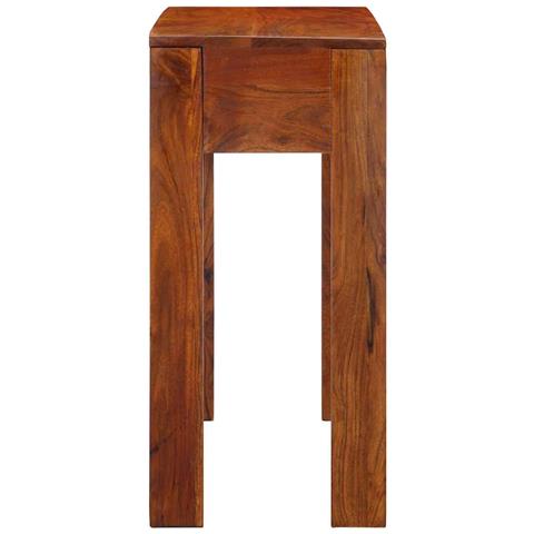 Tavolo Consolle 80x35x75 Cm In Legno Massello Di Acacia - Foto 3