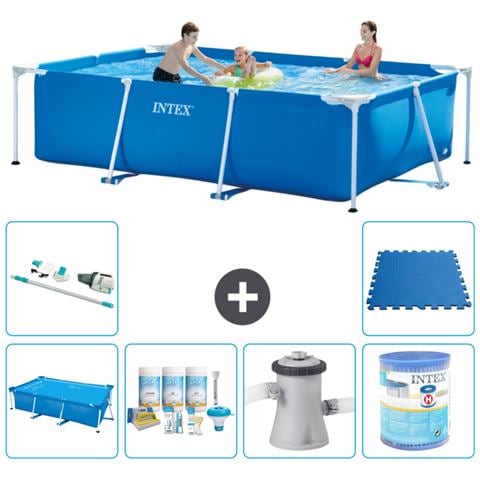 Piscina Fuori Terra - Rettangolo - 300x200x75 Cm - Blu - Include Accessori Coordinati A221 - Foto 1