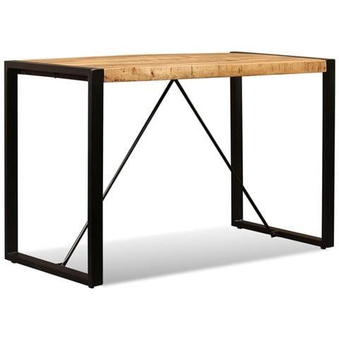 Tavolo Da Pranzo In Legno Massello Di Mango Grezzo 120 Cm - Foto 1