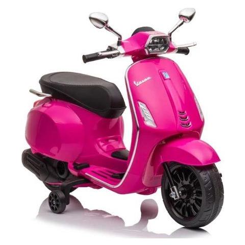 Scooter 12v By Bcs 1049 Rs Vespa Piaggio Rosa - Foto 1