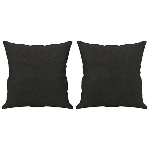 Set Divani 4 pz con Cuscini Nero in Tessuto - Foto 9