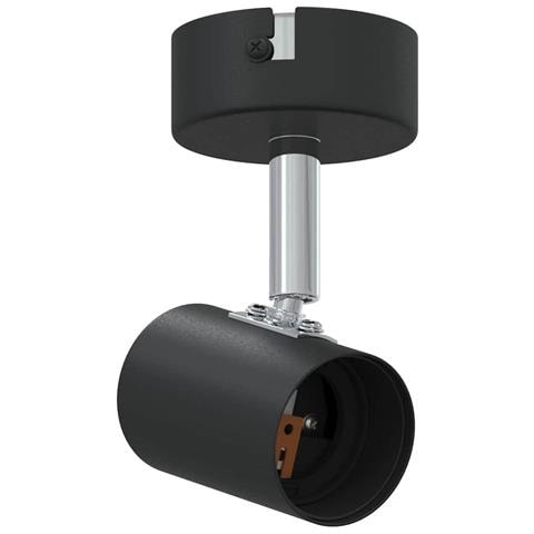 Faretti da soffitto neri 1 Via Regolabile E27 - Foto 1
