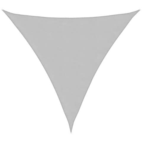 Vela Parasole Grigio Chiaro 5x5x5 m 100% Poliestere Oxford - Foto 1