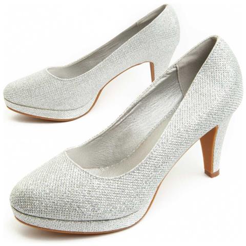 Montevita Scarpa Con Tacco Unne Argento . - Foto 1