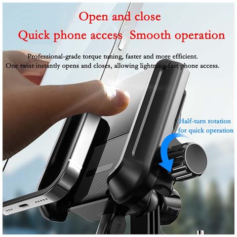 Supporto Raffreddante Per Telefono Da Manubrio: Regolabile, Antiurto E Antiscivolo Per Ciclismo - Foto 4