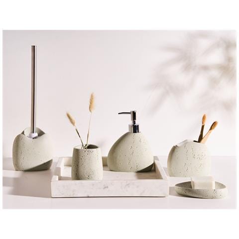 Set Da 5 Accessori Per Il Bagno Coata Beige Chiaro - Foto 1