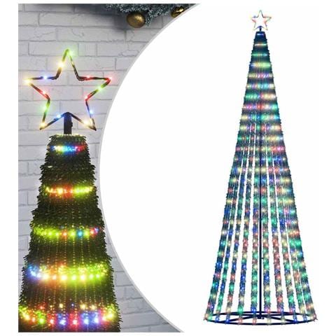 Albero di Natale a LED 475 LED Colorato 247 cm - Foto 1
